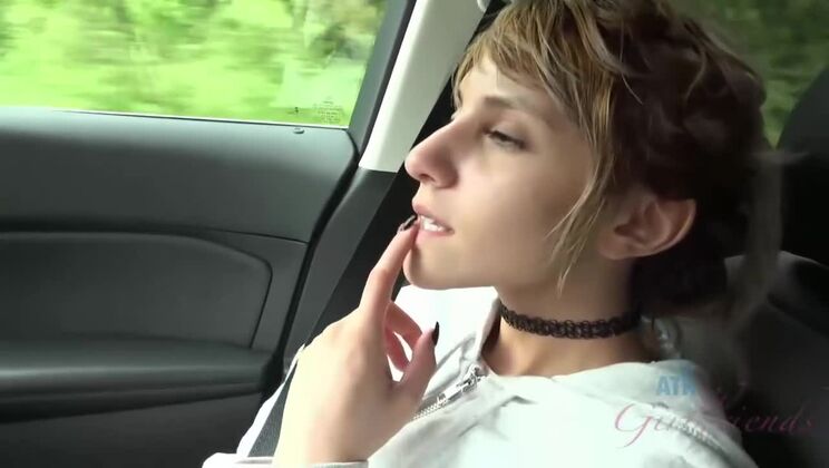 [ATKGirlfriends] - Pussy Play with Shaved Hime Marie on the Beach - Hime Marie