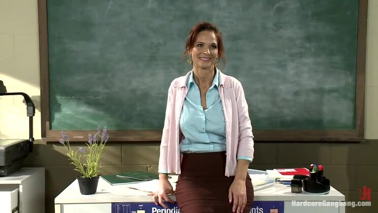 [HardcoreGangbang] - Syren Demer: Hot Teacher with Massive Tits Fucked Hard! - Bill Bailey - James Deen - Dane Cross - Syren Demer - Aaron Wilcoxxx - Astral Dust
