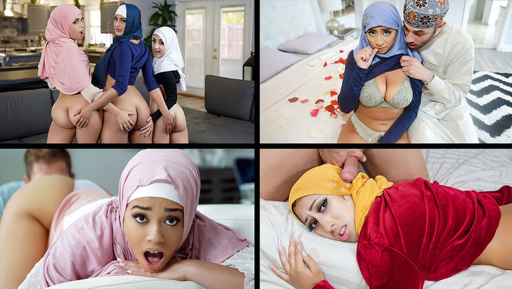 [TeamSkeetSelects] - Best of the Hijab Hussies - Aaliyah Hadid - Ella Knox - Penelope Woods - Willow Ryder