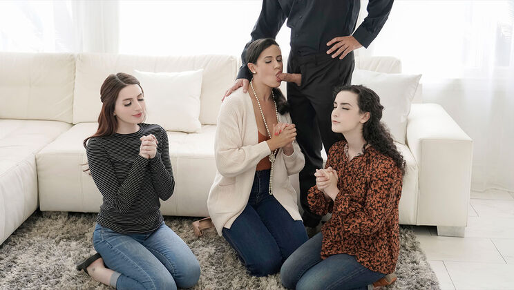 [FreeUseMilf] - Bringing Home the Girls: A Polygamous Party - Lyra Lockhart - Penny Barber - Aria Carson - Calvin Hardy