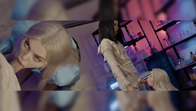 [FutanariXXX] - Petite Blonde Gets Creampie Surprise - Alyssa Bounty - Ashby Winter