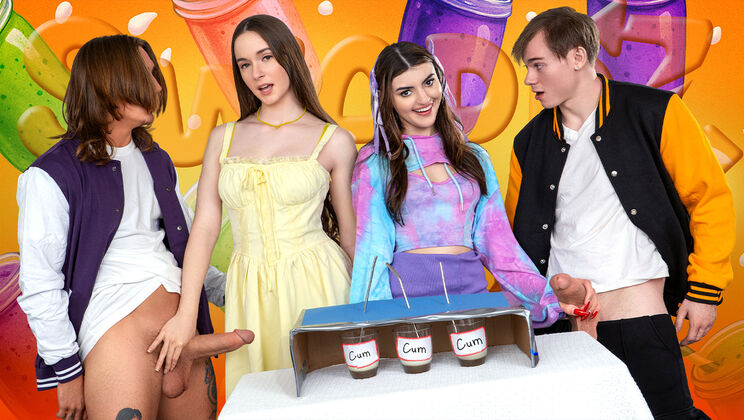 [SisSwap] - Two Guys Spit Roast Hazel Moore with Blowjob and Dick Play - Hazel Moore - Anthony Pierce - Axel Haze - Pixie Smalls - Julia James