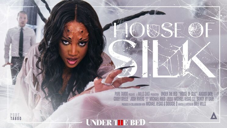 House of Silk: Gagging Deepthroat Blowjob with Cum on Big Tits