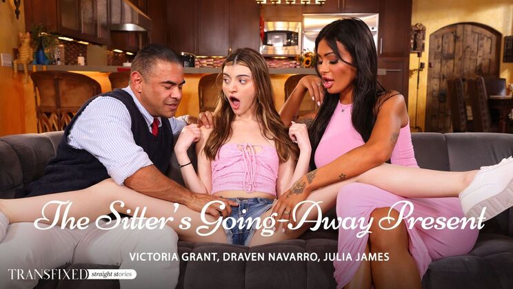 [Transfixed] - Latina MILF Babysitter Gets Fingered & Deep Throated - Draven Navarro - Julia James - Victoria Grant