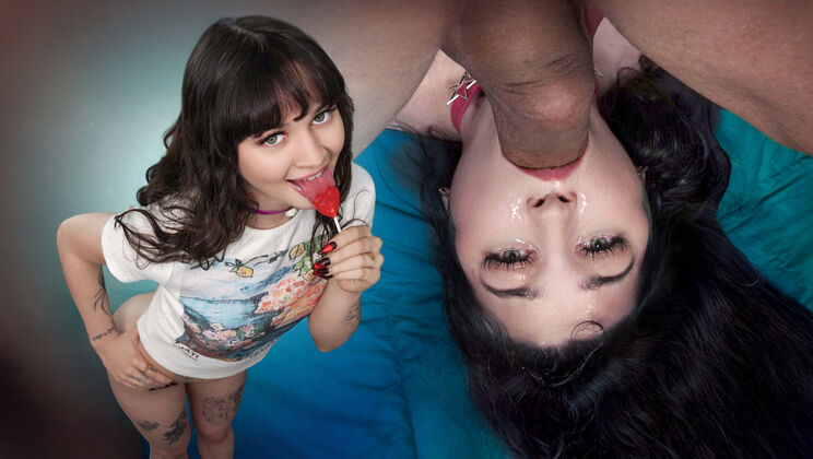 [DadCrush] - Supportive Obedient Girl Takes Rough Face Fuck