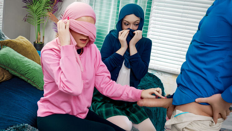 [HijabHookup] - Double Trouble: Two Hijabis Take on American Style Sex