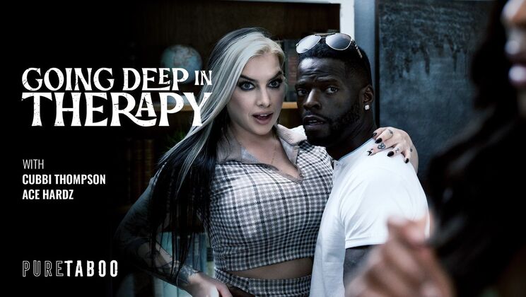 Big Tit Therapist Takes Black Cock Deep Throat