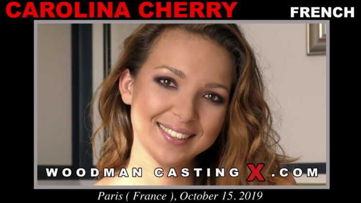 Carolina Cherry Casting: Long Hair Beauty Gets Striptease & Spanked